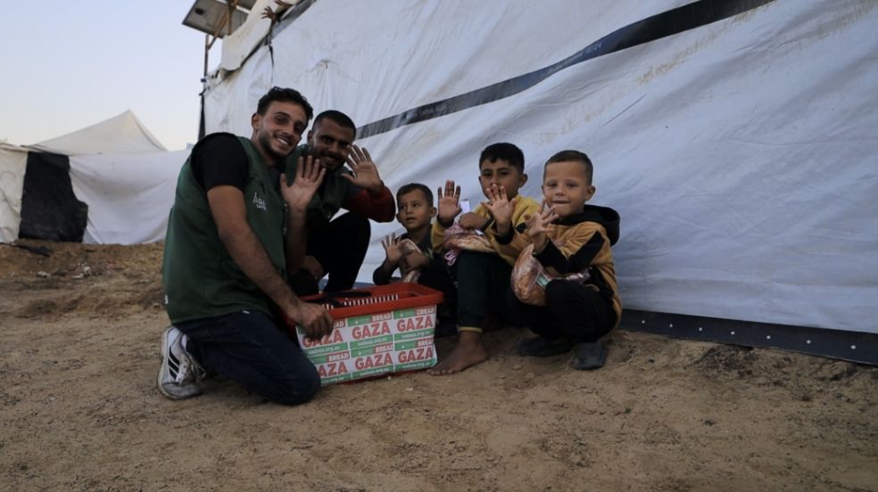 Fresh Bread Distributed Daily to Refugees